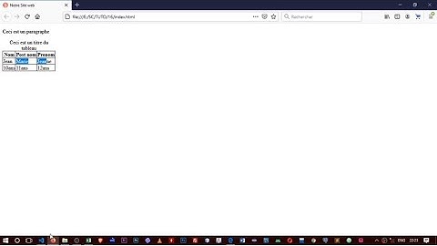 Tuto HTML et CSS  #16 Les tableaux   Fonctionnalités évoluées