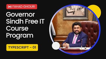 Learn TypeScript with Governor Sindh Free IT Course Program