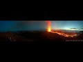 Panorama timelapse July 29th 2021, Geldingadalir Volcano, Iceland