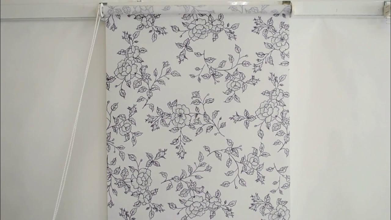 Мини-рулонная штора "Китайская роза" - YouTube
