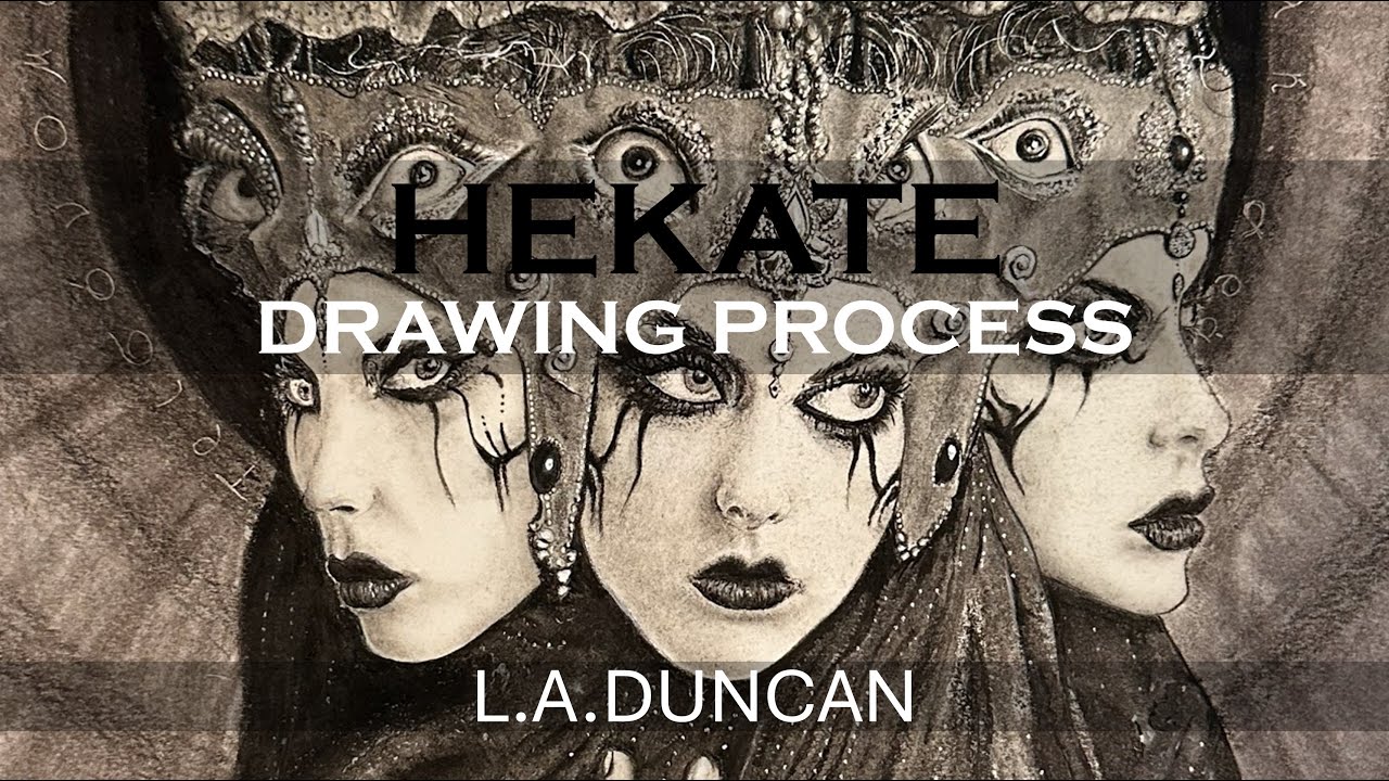 Hekate Art Drawing Process