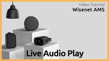 Wisenet AMS 09 Live Audio Play