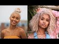 How I Bleached My Dark Hair to Platinum Blonde White |Hair Bleaching For Dark or Curly Hair Tutorial