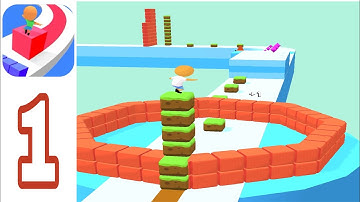 Cube Surfer - Gameplay Walkthrough Part 1 Levels 1-20 (iOS, Android)