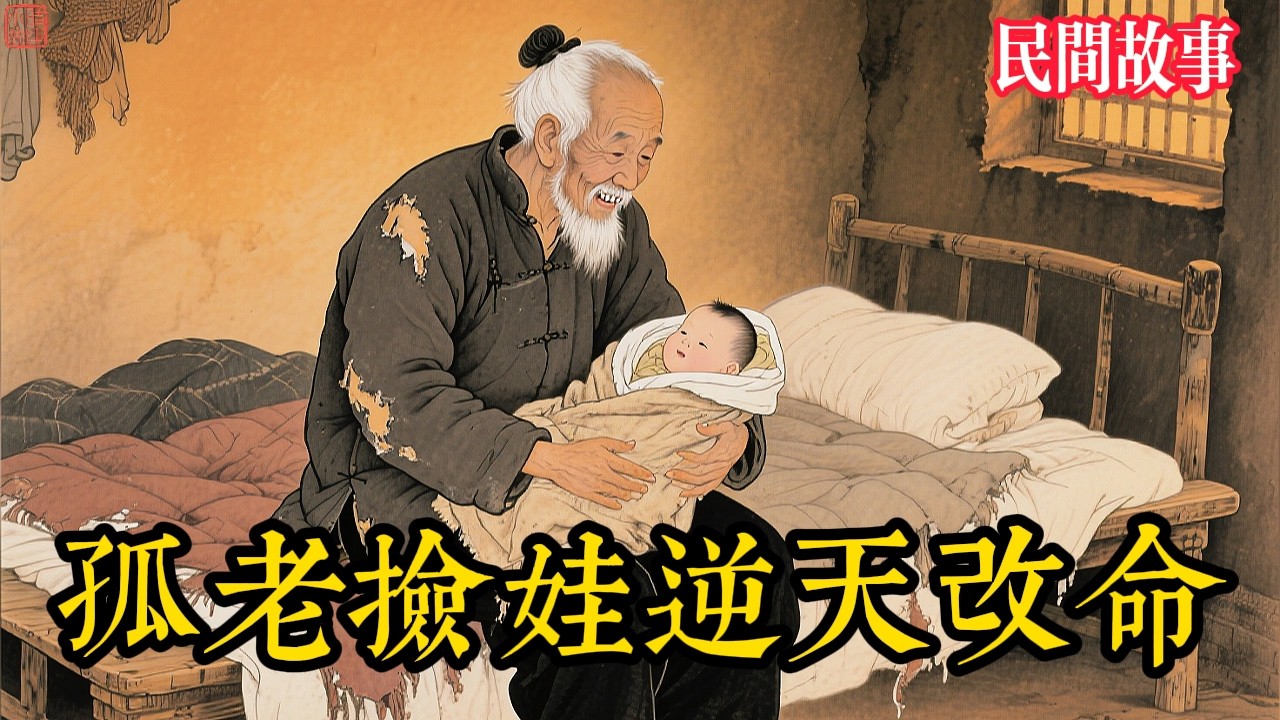 58歲老光棍雪夜撿了個討飯娃，道士看一眼大驚：這不是凡人！老漢一念之善，竟換來潑天富貴與狀元兒子！#民间故事 #故事頻道 #听书 #民間故事 #有聲書 #說書 #睡前故事 #情感