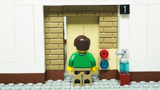 【LEGO】 ELEVATOR 10 (Social Distancing) | Stop Motion Animation