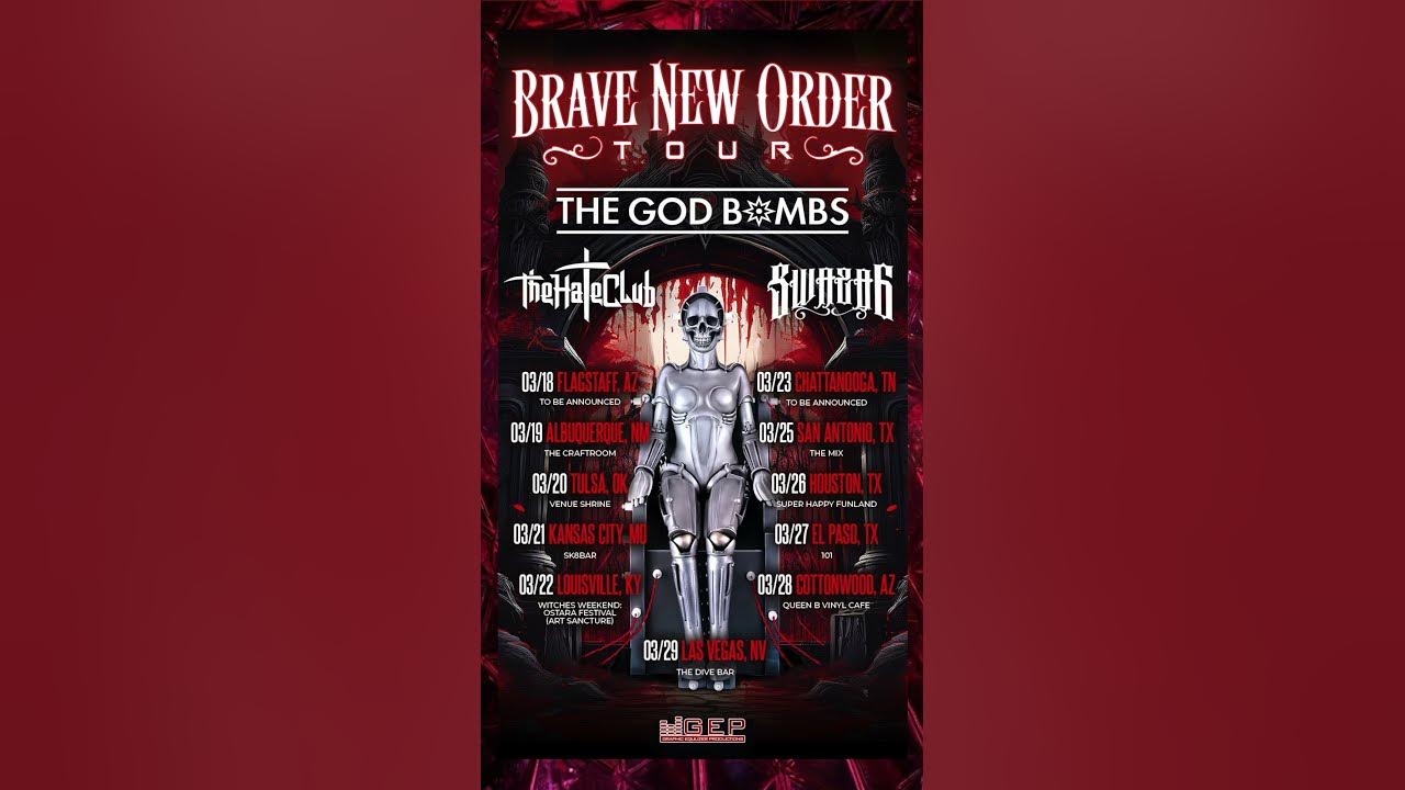 🩸⛏️BRAVE NEW ORDER TOUR MARCH2025⛏️🩸 metal band 