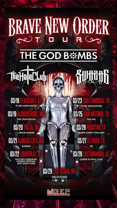 🩸⛏️BRAVE NEW ORDER TOUR MARCH2025⛏️🩸 metal band 