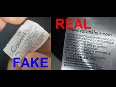 Real vs. fake Calvn Klein T-shirt. How to spot fake Calvin Klein - YouTube