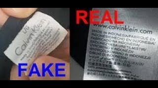 Real vs. fake Calvn Klein T-shirt. How to spot fake Calvin Klein - YouTube