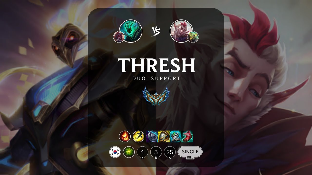 Thresh Support vs Rakan - KR Challenger Patch 13.15