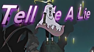 Minato vs Obito - Tell Me A Lie 💌 「EDIT/AMV」Capcut 📱( Free Clips with Overlays )
