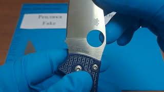 Spyderco Manix 2 real vs fake (сравнение оригинала и реплики)