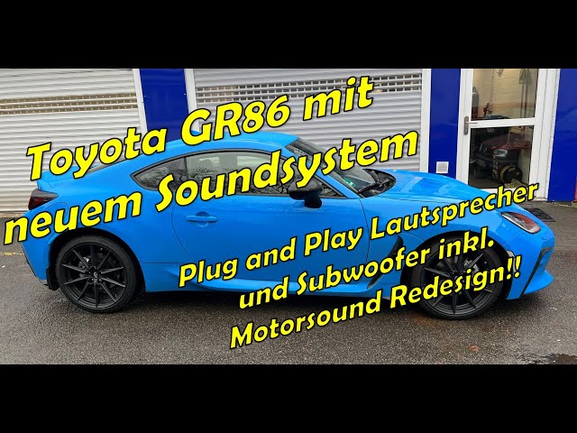 Toyota GR86 plug and play Soundsystem, Subwoofer