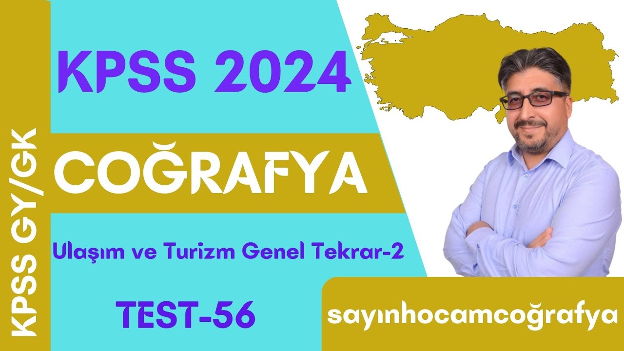 HASAT ZAMANI SORU BANKASI TEST-56 ULAŞIM VE TURİZM GENELTEKRAR-2 #coğrafya #kpss #tyt #ayt