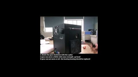 How to fix the cold spark bearing got stuck due to powder.