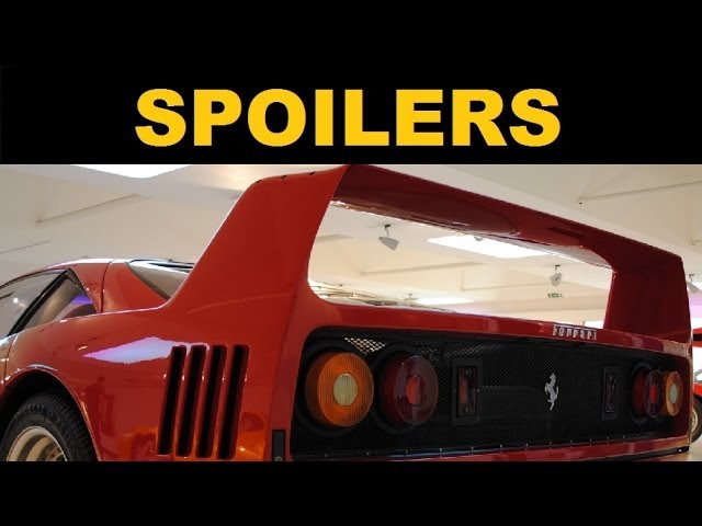 Spoilers and Rear Wings - Explained 