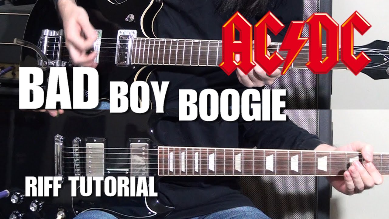 Learn The Riff Bad Boy Boogie AC/DC YouTube