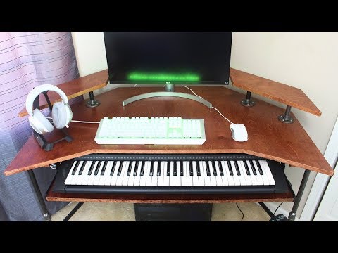 modern-industrial-computer-and-piano-desk-|-diy-woodworking