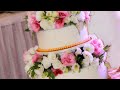 🎂💝Свадебный👰🤵 торт, сборка и декор из живых💐 цветов.