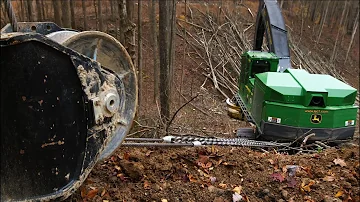 Cable-Assisted Steep-Slope Felling | Mountaineer Mechanized | John Deere Forestry