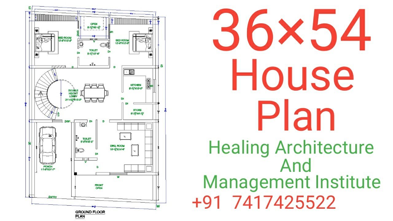 36 X 54 House Floor Plan Youtube