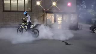 Бёрнаут на Yamaha YZ450F \BurnOut/ На кроссе со вторым номером/ #BackStage