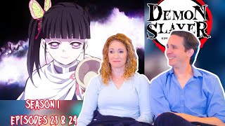 Demon Slayer Season 1 Reaction | Episodes 23 & 24 | DUB