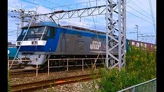 EF210北長瀬駅付近貨物駅発車