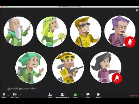 MBTI types on a zoom call!pt.2