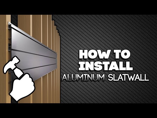 How to Install Proslat's Aluminum Slatwall - YouTube