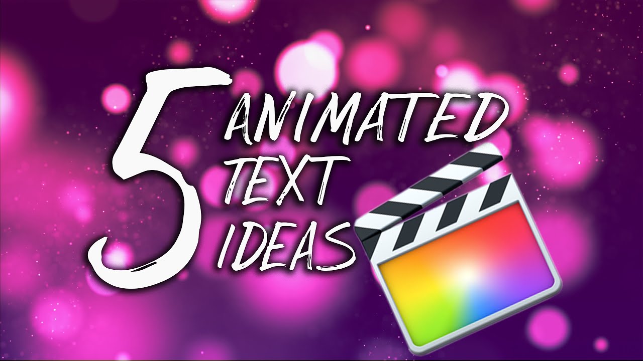 How To Animate Text - Final Cut Pro X || Final Cut Pro X Tutorials ...