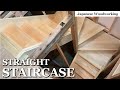 Japanese woodworking - Straight Staircase Installation