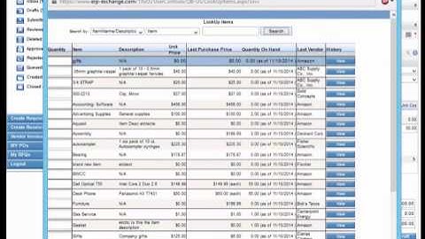 eRequisition Tutorial: Creating a Requisition (Version 1.0)