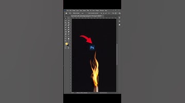 How to create flame effect in photoshop #tutorial #shorts #photoshop