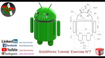 SolidWorks Tutorial For Beginners Exercise 7, Android Logo 3D