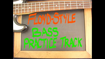 (No Bass) Floyd Style Bass Practice Backing Track in Em #bassguitarbackingtrack #practiceforbass