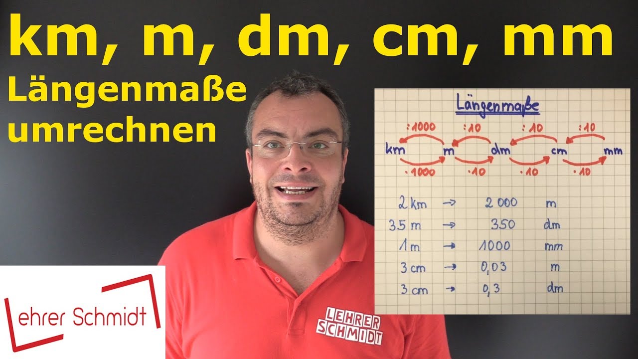 km - m - dm - cm - mm | Maßeinheiten - Längenmaße umwandeln - ganz