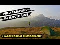 Wild Camping in Alps & Large Format Landscape Photography | Glass Dry Plates + Intrepid 4x5 Camera