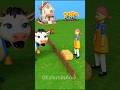 A Doll &amp; Scary Teacher Feed a Cow  #Funny #Comedy #Shorts#Scary Teacher3D