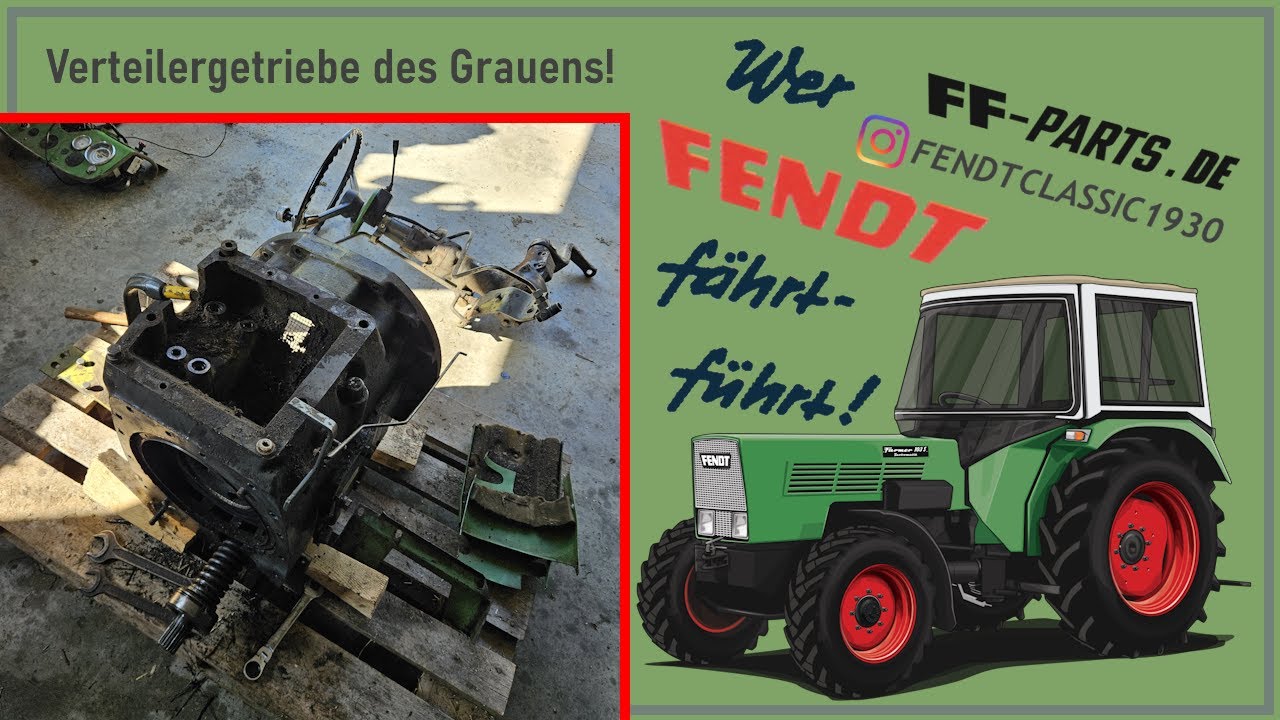 Restauration Fendt Farmer 103SA. Teil 3, Verteilergetriebe des Grauens & Ausrücklager