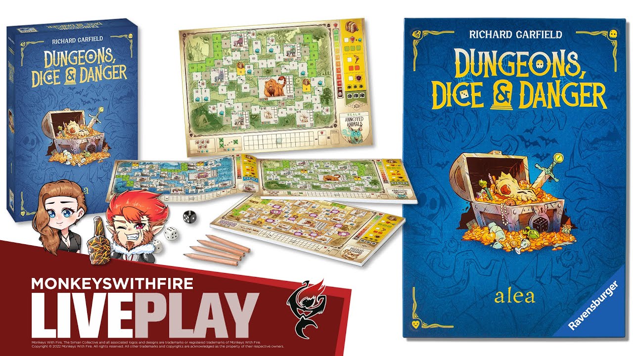 DUNGEONS, DICE & DANGER RAVENSBURGER BOARD GAME LIVE PLAY YouTube