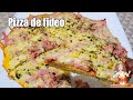 Económica, fácil y deliciosa PIZZA DE FIDEO🍕🍕🍜