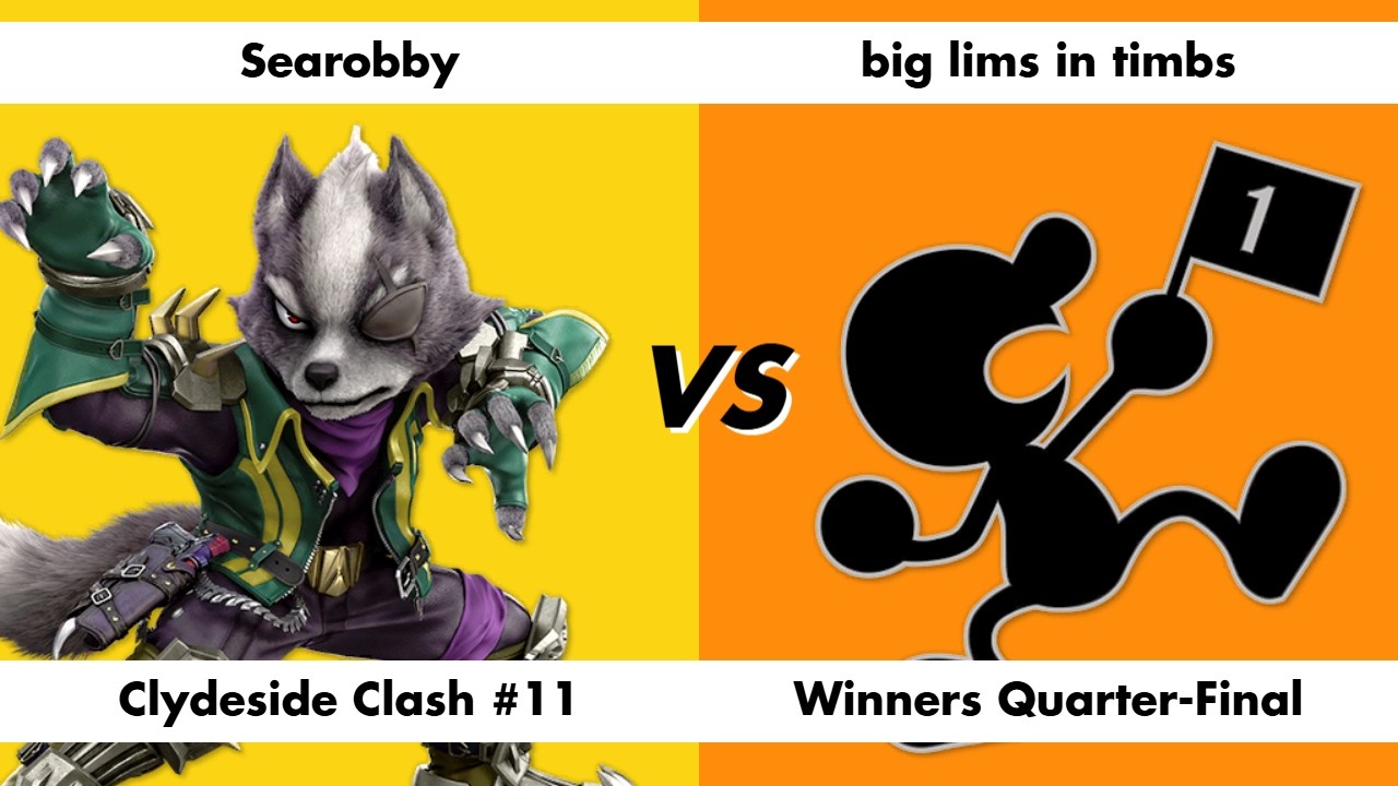 Searobby (Wolf) vs big lims in timbs (Mr. Game & Watch) - Clydeside Clash 11 Winners Quarter-Final