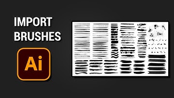 How to Import Brushes in Adobe illustrator ? Adobe illustrator Tips