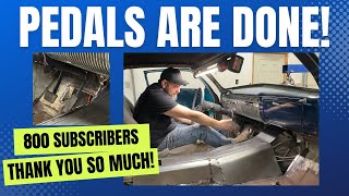 1951 Mercury Pedals are Made and Installed - Thank You For 800 Subscribers!