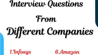 QA Interview Question From Different Companies | Top 10 Companies Interview Question Automation & MT
