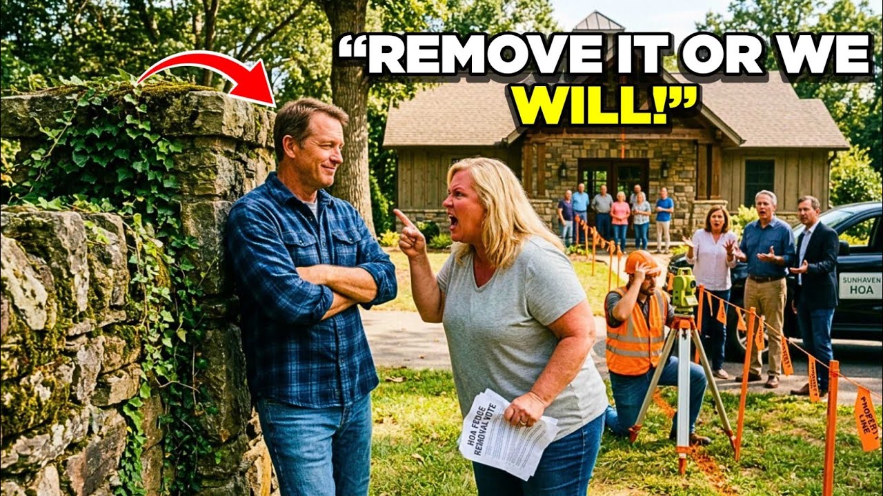 HOA Voted to Remove My Stone Fence 30 Days Later a Surveyor Proved Their Clubhouse Is on My Land