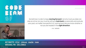 Old Ideas Made New | Brooklyn Zelenka | Code BEAM SF 20