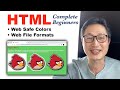 Html for complete beginners part 2  web safe colors  web file formats   html 2